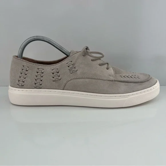 COMFORTIVA Thayer Apron Toe Leather Sneaker In Natural NEW - Picture 14 of 14